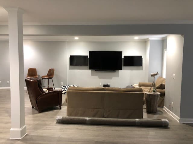 Basement Made for Hanging Out — Basement Finishing